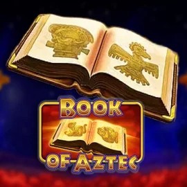Book of Aztec online game logo by Amatic Industries on instantcasinoo.eu