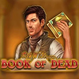 Book of Dead slot logo by Play'n GO at Instant Casino