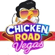 Chicken Road Vegas slot logo by InOut at Instant Casino
