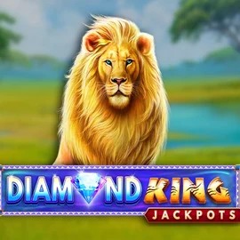 Diamond King Jackpots by SpinPlay Games, showcased at instantcasinoo.eu – game logo