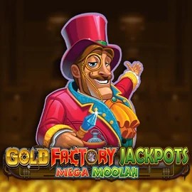 Official Jackpots logo: Gold Factory Jackpots Mega Moolah by Aurum Signature Studios at Instant Casino