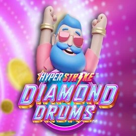 Hyper Strike Diamond Drums online game logo by Gameburger Studios on instantcasinoo.eu
