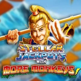 Stellar Jackpots with More Monkeys logo – Jackpots by Lightning Box Game at Instant Casino