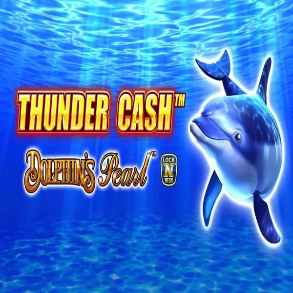 Thunder Cash Dolphins Pearl slot logo by Novomatic at Instant Casino