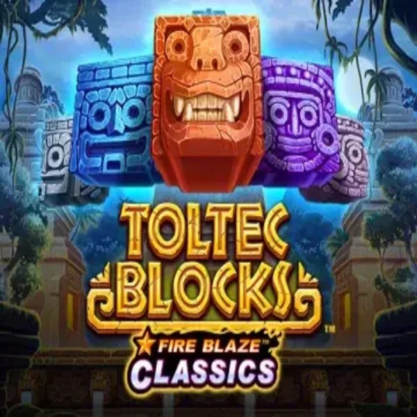 Fire Blaze: Toltec Blocks online game logo by Rarestone Gaming on instantcasinoo.eu
