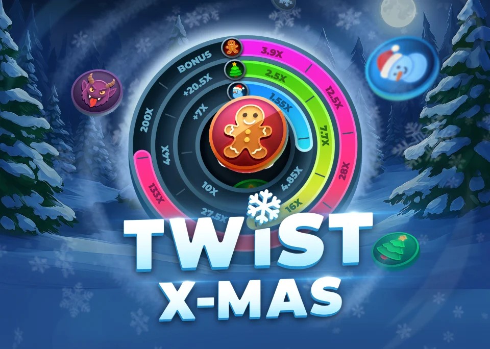 Twist X-mas logo by InOut Instant Casino